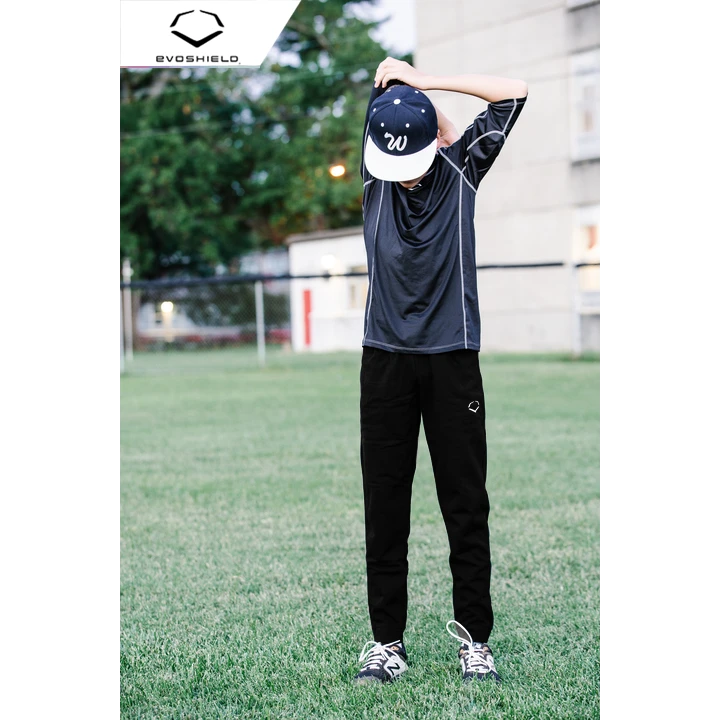 EvoShield Pro Team Baseball Youth Boy's Fleece Jogger Sweatpants (Black) 7 EvoShield Pro Team Baseball Youth Boy's Fleece Jogger Sweatpants (Black) - Image 5