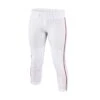 Easton Pro Fastpitch Women's Softball Piped Belt Loops Pants (White/Red) 1 Easton Pro Fastpitch Women's Softball Piped Belt Loops Pants (White/Red) -Deals Baseball Store easton a164148 propant wh rd 1