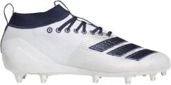 New Adidas Mens 9 Adizero 5 Star 8.0 Cleat Football Molded Cleats White/Nvy