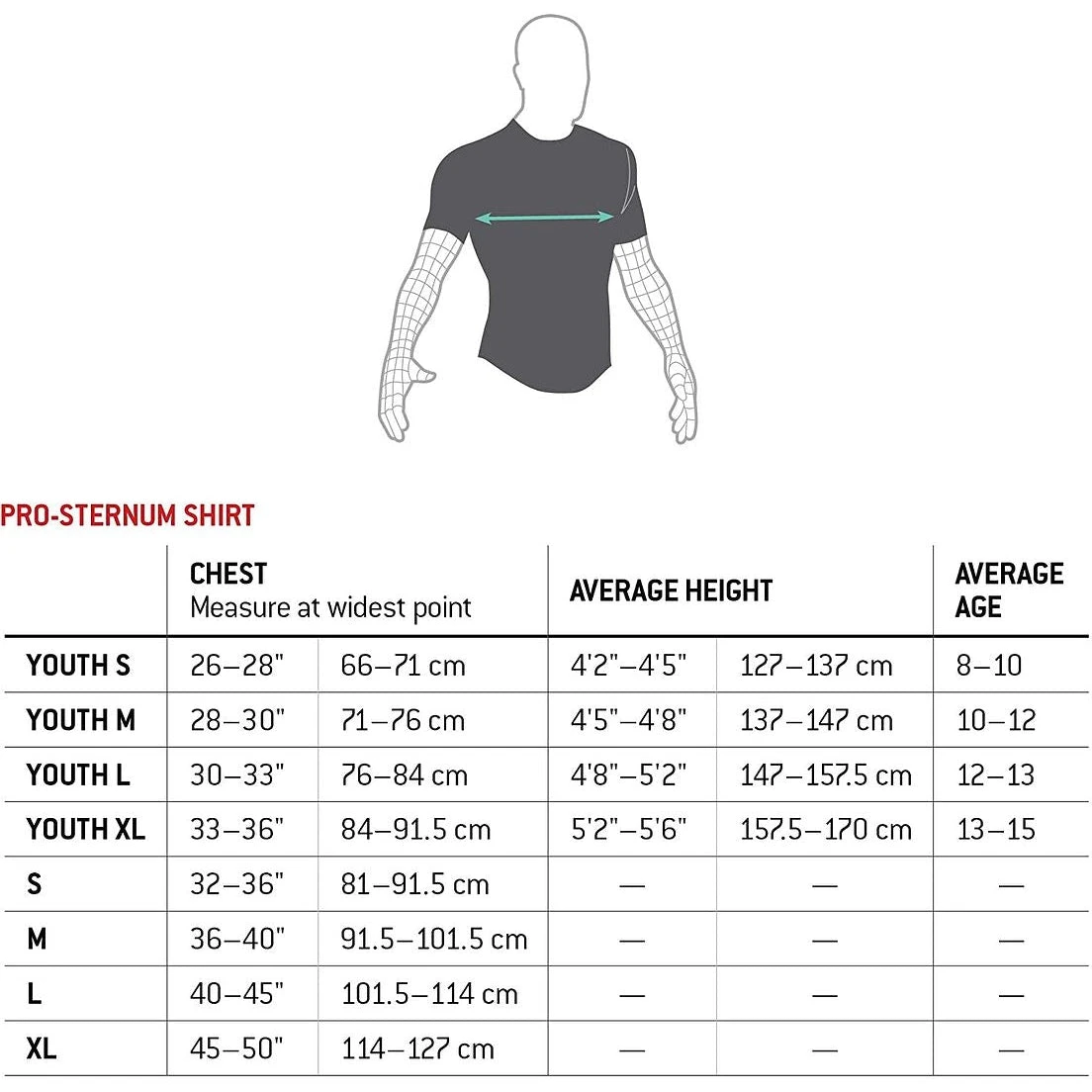 G-Form Youth Baseball Pro Chest Compression Protector Shirt (Black) 7 G-Form Youth Baseball Pro Chest Compression Protector Shirt (Black) - Image 5