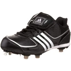 New Adidas Women's Fastpitch 4 Metal W Softball Shoe 7 Black/White Metal Cleat
