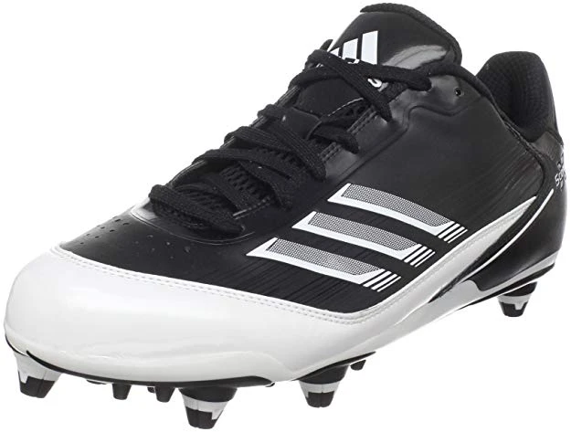 New Adidas Men's Scorch X Low D Football Cleat Men 13 Black/White Molded Cleats 3 New Adidas Men's Scorch X Low D Football Cleat Men 13 Black/White Molded Cleats