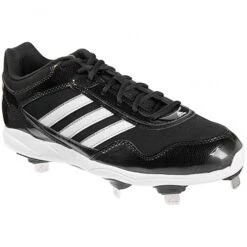 New Adidas G59119 Excelsior Pro Metal Low Black/White Size 9 Baseball Cleats
