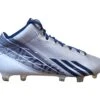New Adidas Adizero 5 Star 2.0 Mid Mens 11.5 Football Molded Cleats Plat/Nvy/Wht