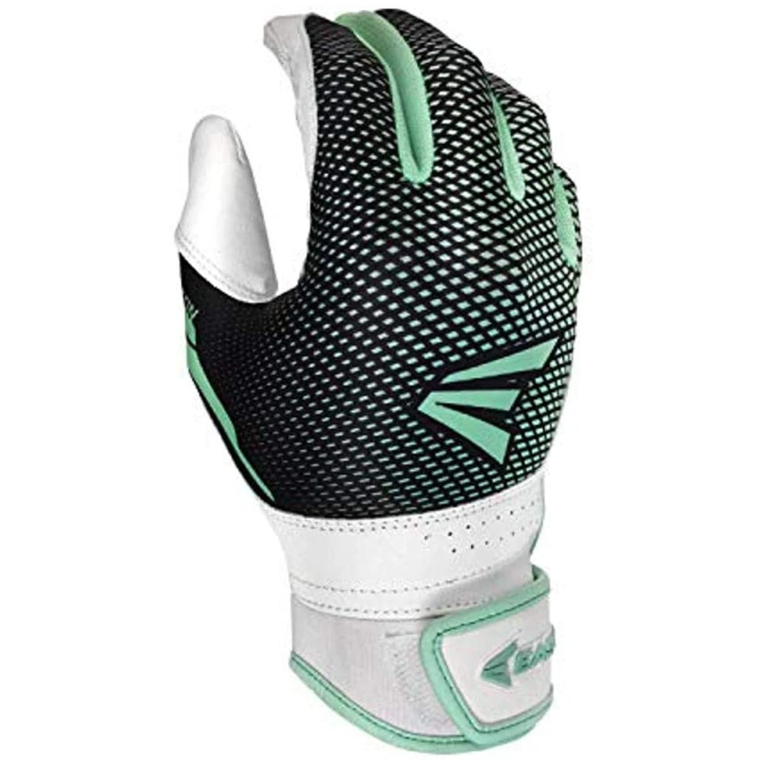 EASTON HYPERLITE Series Fastpitch Softball Batting Gloves (White/Mint) 3 EASTON HYPERLITE Series Fastpitch Softball Batting Gloves (White/Mint)