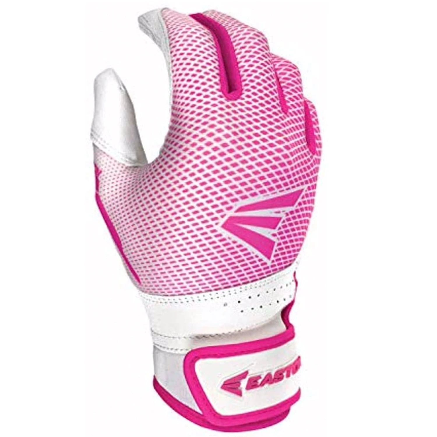 EASTON HYPERLITE Series Fastpitch Softball Batting Gloves (White/Pink) 3 EASTON HYPERLITE Series Fastpitch Softball Batting Gloves (White/Pink)