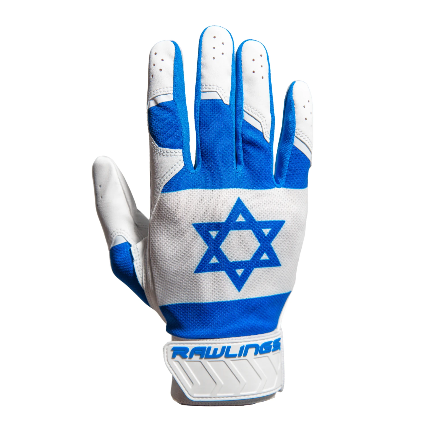 Guardian Baseball X Rawlings 5150 Limited Edition Israel Flag Baseball Batting Gloves Adult Sizes (Royal/White) 3 Guardian Baseball X Rawlings 5150 Limited Edition Israel Flag Baseball Batting Gloves Adult Sizes (Royal/White)