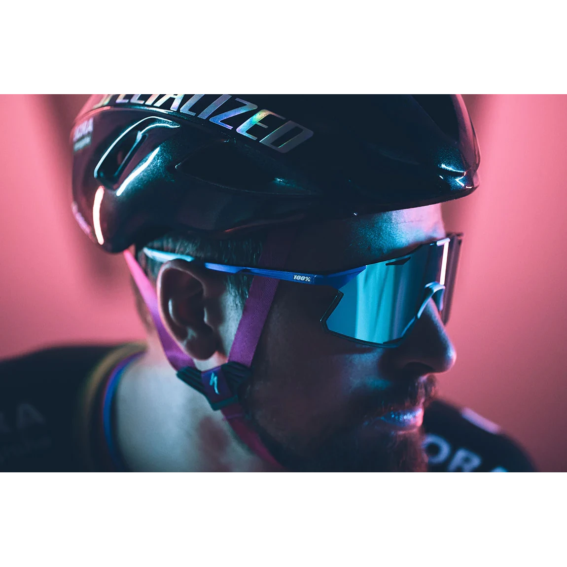 100% Hypercraft Frameless Sport Performance Baseball Sunglasses (Hiper Red) 4 100% Hypercraft Frameless Sport Performance Baseball Sunglasses (Hiper Red) - Image 2