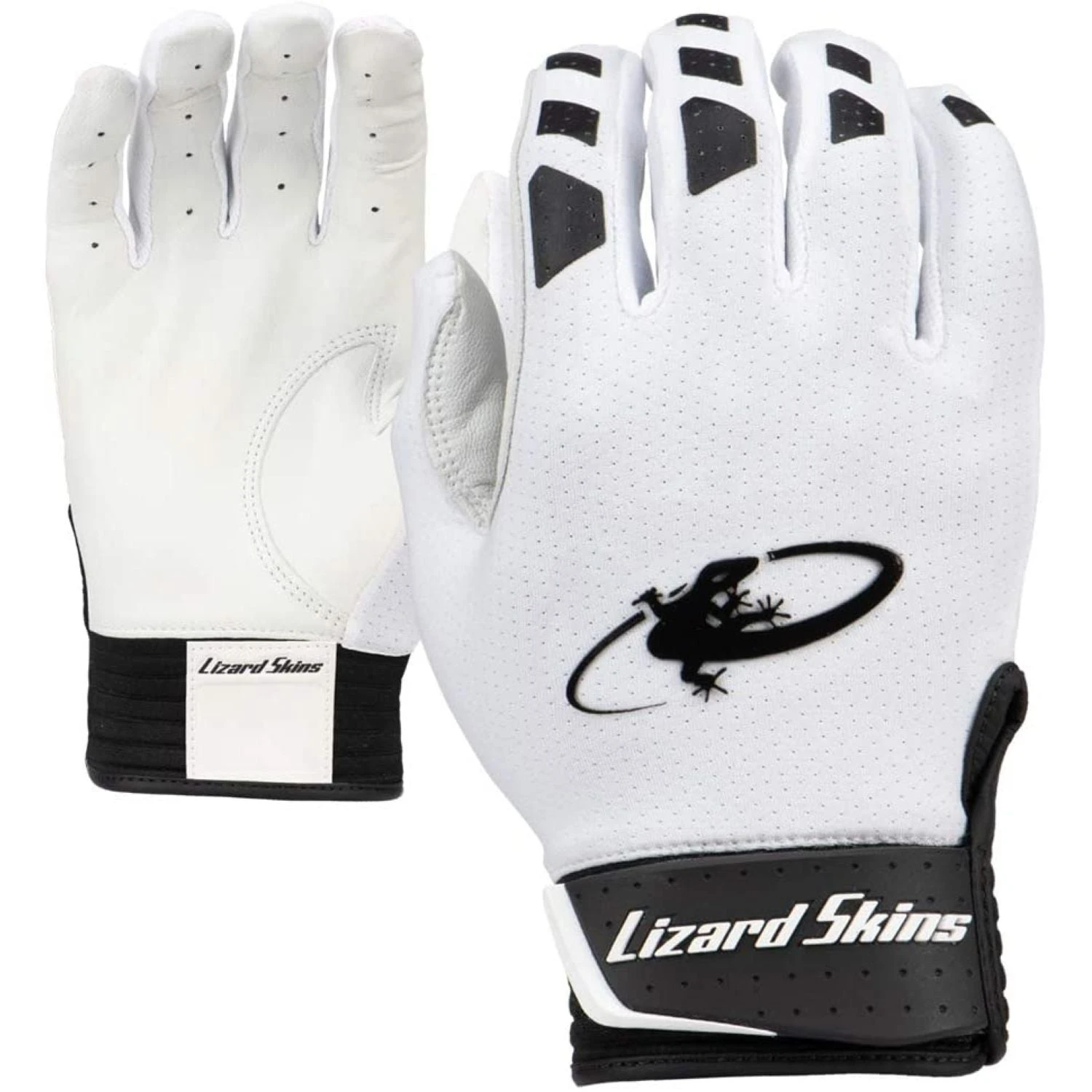Lizard Skins Komodo V2 Batting Glove (White/Grey) 4 Lizard Skins Komodo V2 Batting Glove (White/Grey) - Image 2