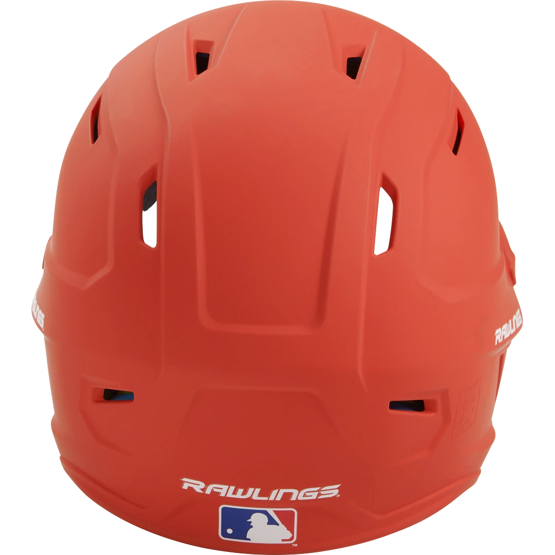 Rawlings MACH Series Matte Baseball Batting Helmet (Orange) 6 Rawlings MACH Series Matte Baseball Batting Helmet (Orange) - Image 4