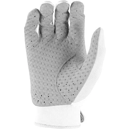 Marucci Tesoro Adult Baseball Batting Gloves (White/Gray) 4 Marucci Tesoro Adult Baseball Batting Gloves (White/Gray) - Image 2