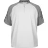 Marucci Mens Short Sleeve Baseball Cage Jacket (White)