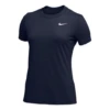 Nike Legend Veneer Women's Dri-Fit Crewneck Fitness T-Shirt Tee (Navy)