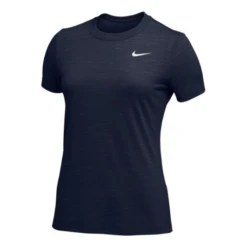 Nike Legend Veneer Women's Dri-Fit Crewneck Fitness T-Shirt Tee (Navy)