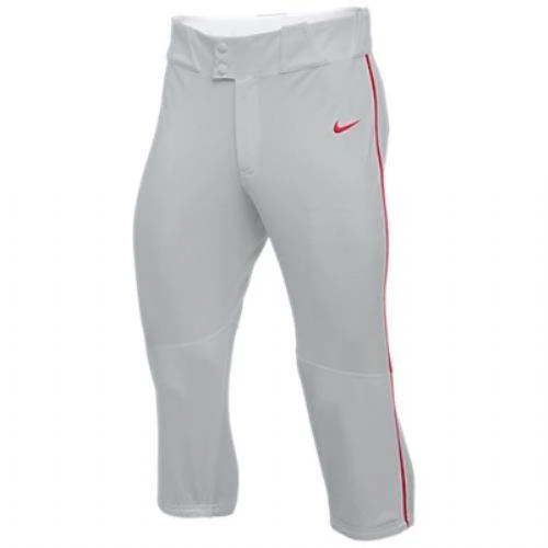 Nike Vapor Select High Piped Men's Baseball Knicker Pants (Grey/Red) 3 Nike Vapor Select High Piped Men's Baseball Knicker Pants (Grey/Red)