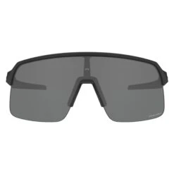 Oakley Sutro Lite Men's Polarized Rectangular Baseball Shield Sunglasses (Black/Prizm Black)