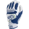 Rawlings Workhorse Pro Women's Double Strap Fatspitch Softball Impax Batting Gloves (Navy)