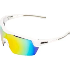RAWLINGS RY134 Youth Baseball Shielded Sunglasses Lightweight Sports Youth Sport (White/Gray)