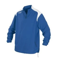 Rawlings Baseball Adult Men's Long Sleeve Quarter-Zip Jacket Large (Royal)