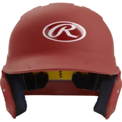 Rawlings MACH Series Matte Baseball Batting Helmet (Cardinal)