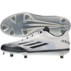 New Adidas Mens Adizero Afterburner 2.0 Baseball Cleat SS 11 White/Black