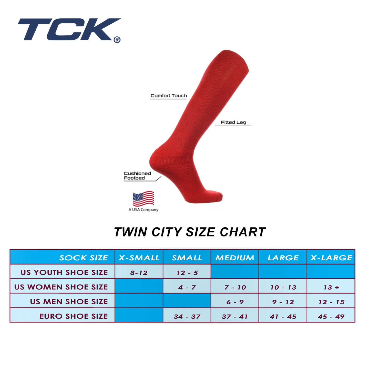 TCK Twin City Knitting Prosport Adult Baseball Softball Sock (Teal) 6 TCK Twin City Knitting Prosport Adult Baseball Softball Sock (Teal) - Image 4