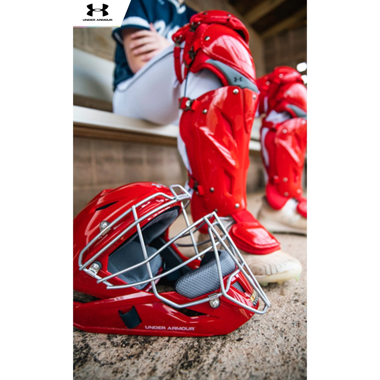 Under Armour Pro 4 NOCSAE Catcher's Equipment Gear Set Intermediate (Black) 10 Under Armour Pro 4 NOCSAE Catcher's Equipment Gear Set Intermediate (Black) - Image 8
